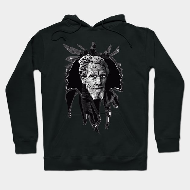 Ezra Pound in Black and White Hoodie by Exile Kings 